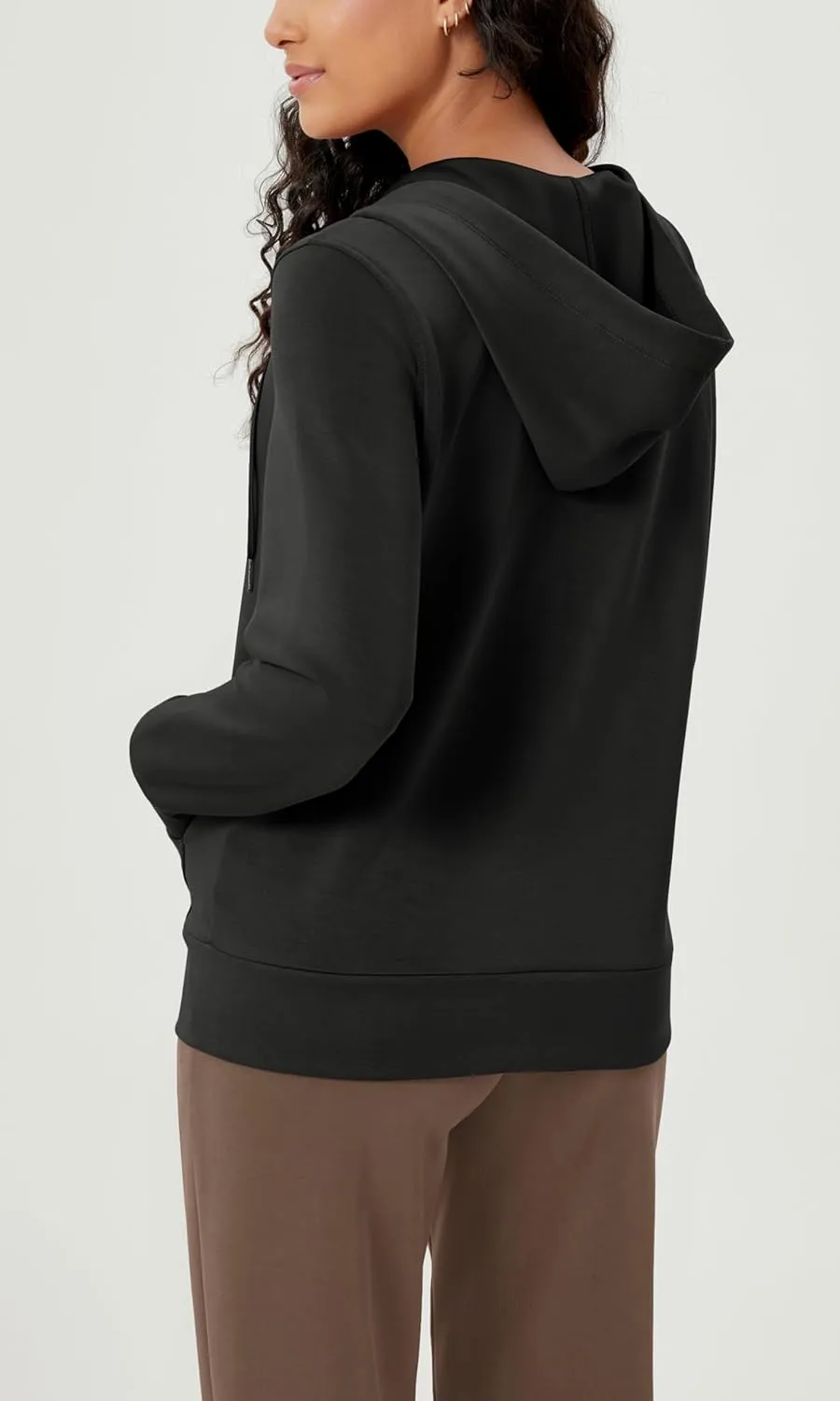 ODODOS Women's Modal Soft Full-Zip Hoodies Casual Relaxed Fall Outfit Hooded Jacket with Pockets