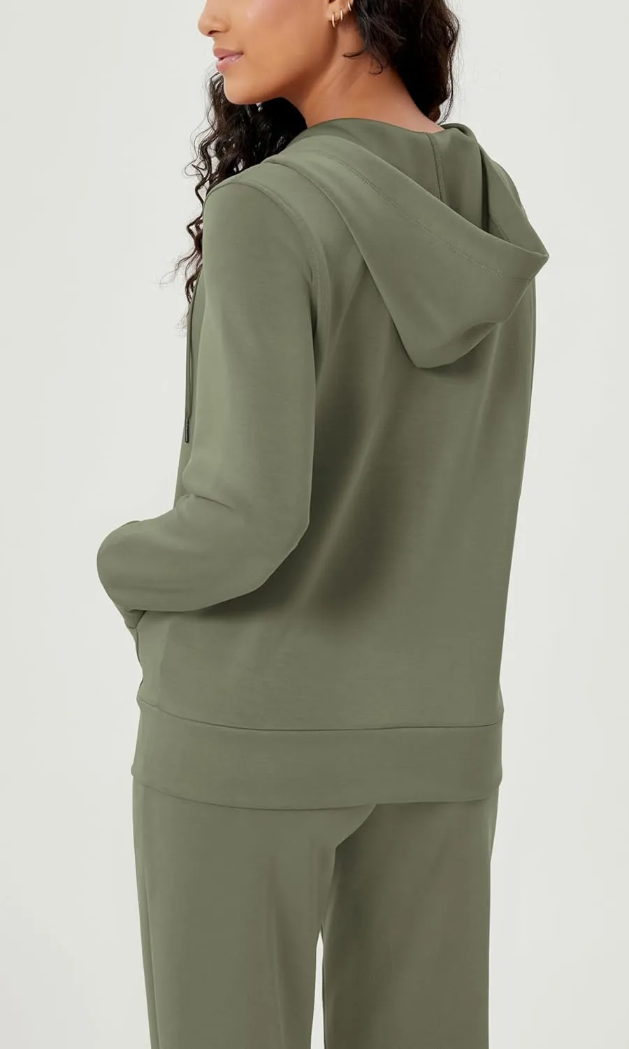 ODODOS Women's Modal Soft Full-Zip Hoodies Casual Relaxed Fall Outfit Hooded Jacket with Pockets
