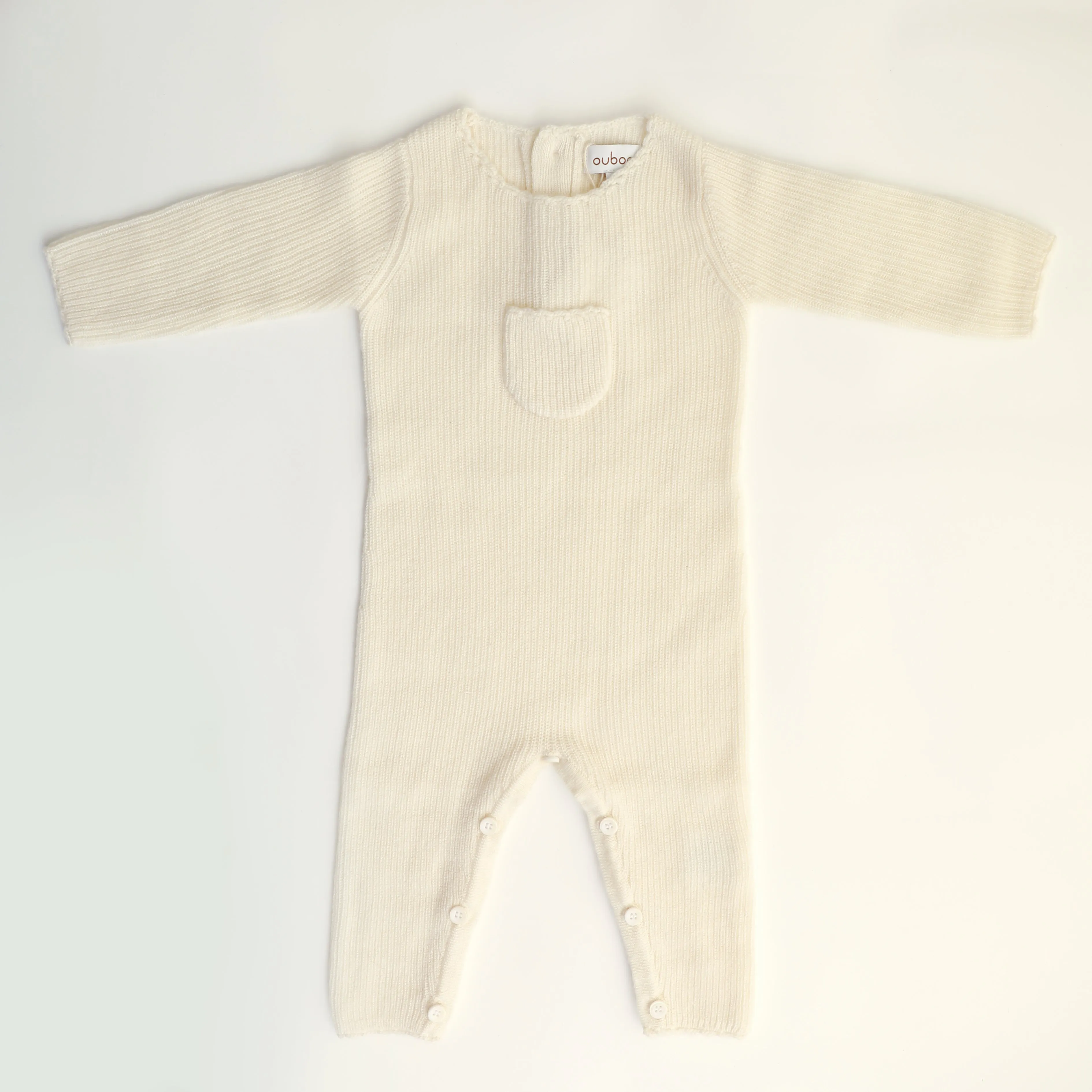 Off White Knit Onesie 4 Pc Set