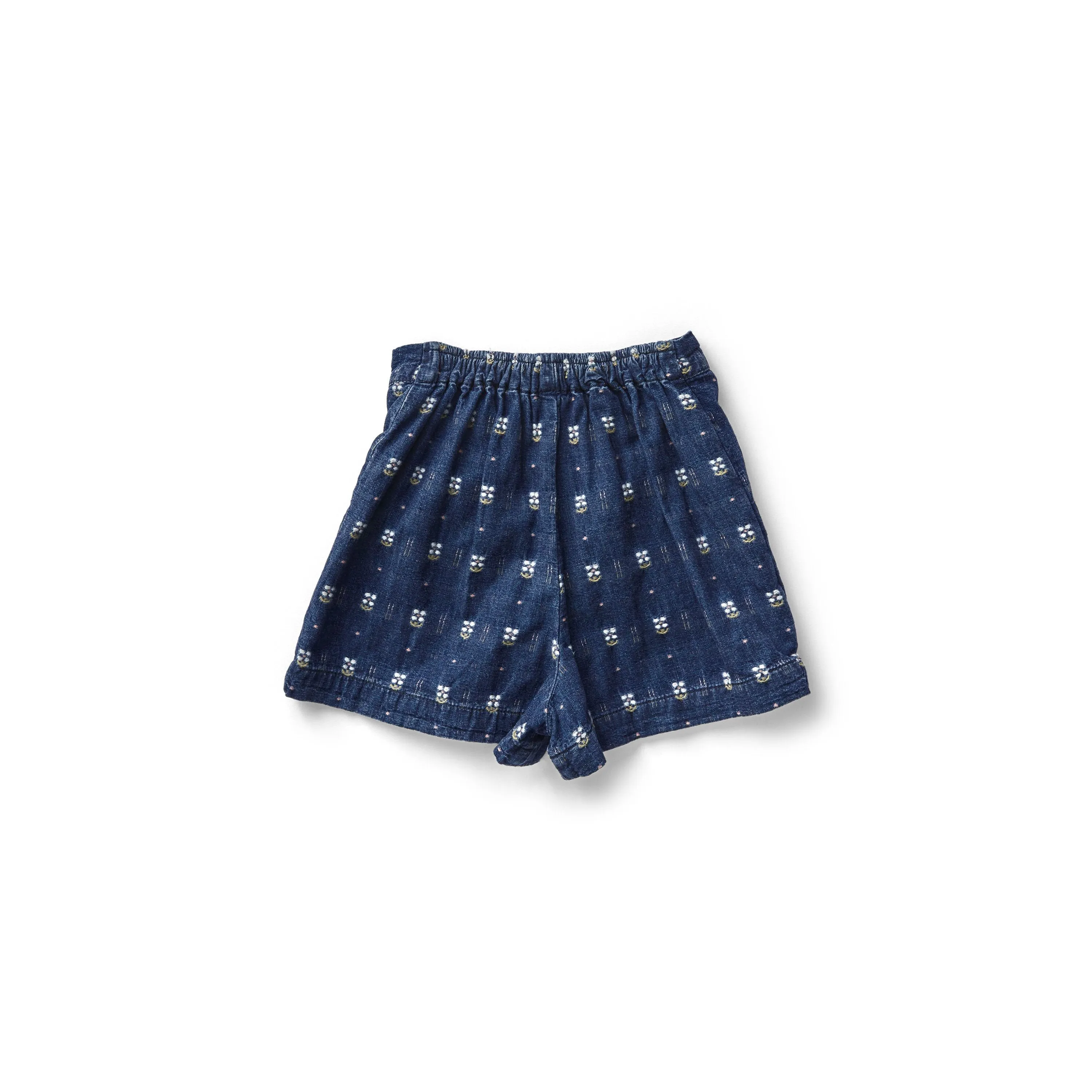 Olive Skort in Embroidered Denim