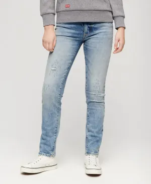 Organic Cotton Mid Rise Slim Jeans - Canyon Blue