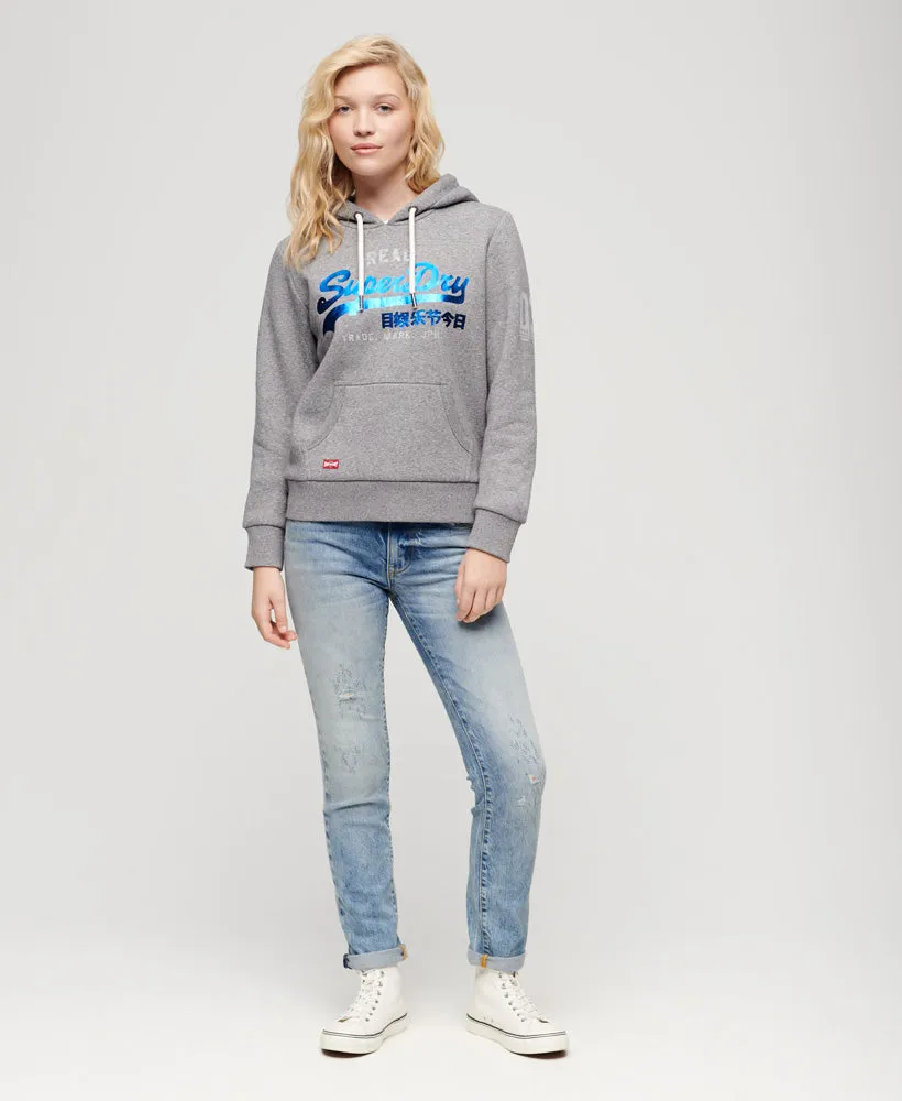 Organic Cotton Mid Rise Slim Jeans - Canyon Blue