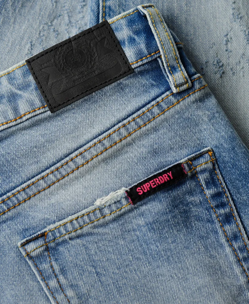 Organic Cotton Mid Rise Slim Jeans - Canyon Blue