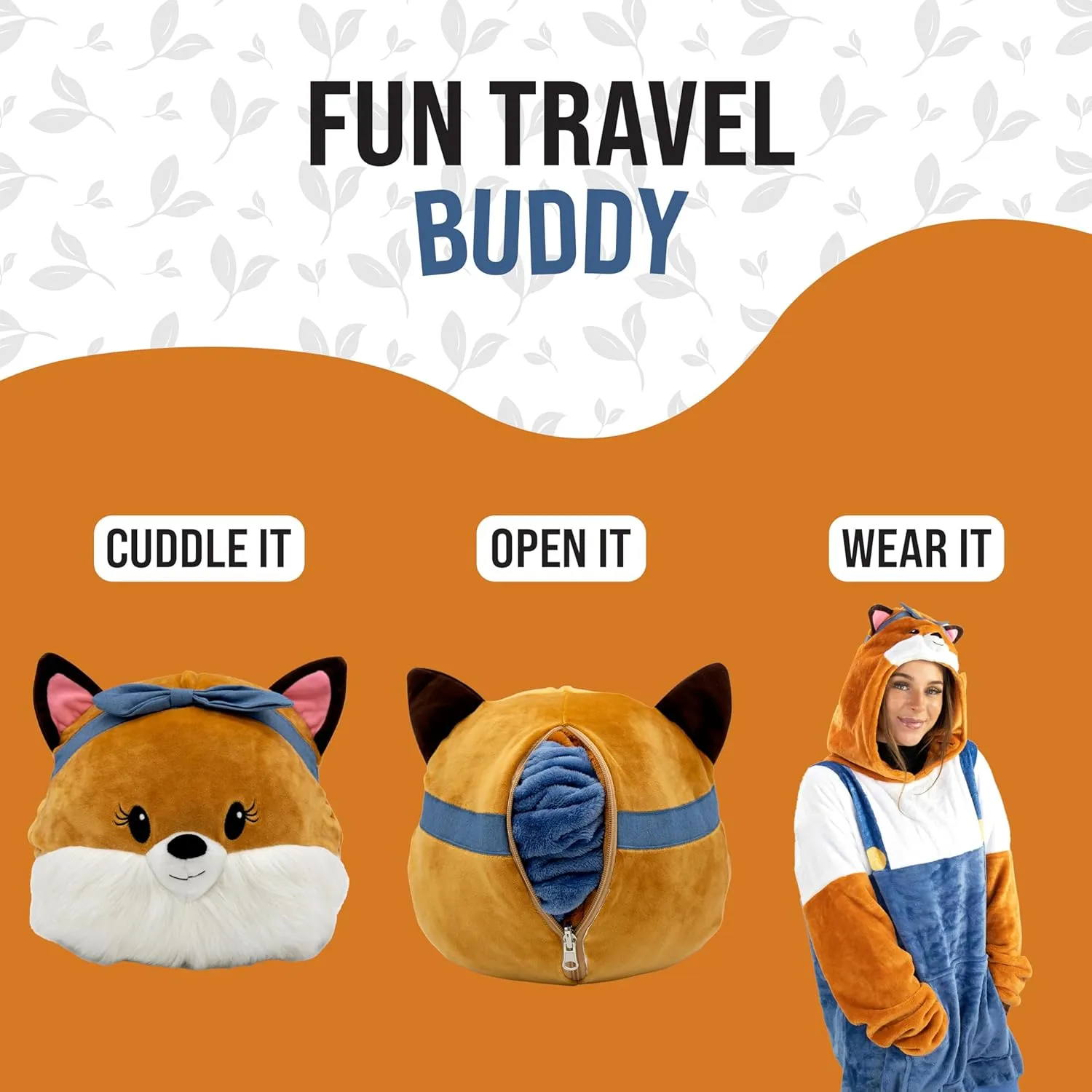 Plushible Wearable Blanket Hoodie, 2-in-1 Oversized Hoodie Blanket Pillow, Long Sleeve Sweatshirt Pocket, Cozy Holiday Gift
