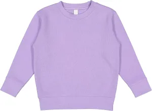 RABBIT SKINS Toddler Sweatshirt  Unisex Crewneck Pullover, Cozy Fleece, Long Sleeve, Soft & Warm, True to Size (Style 3317)