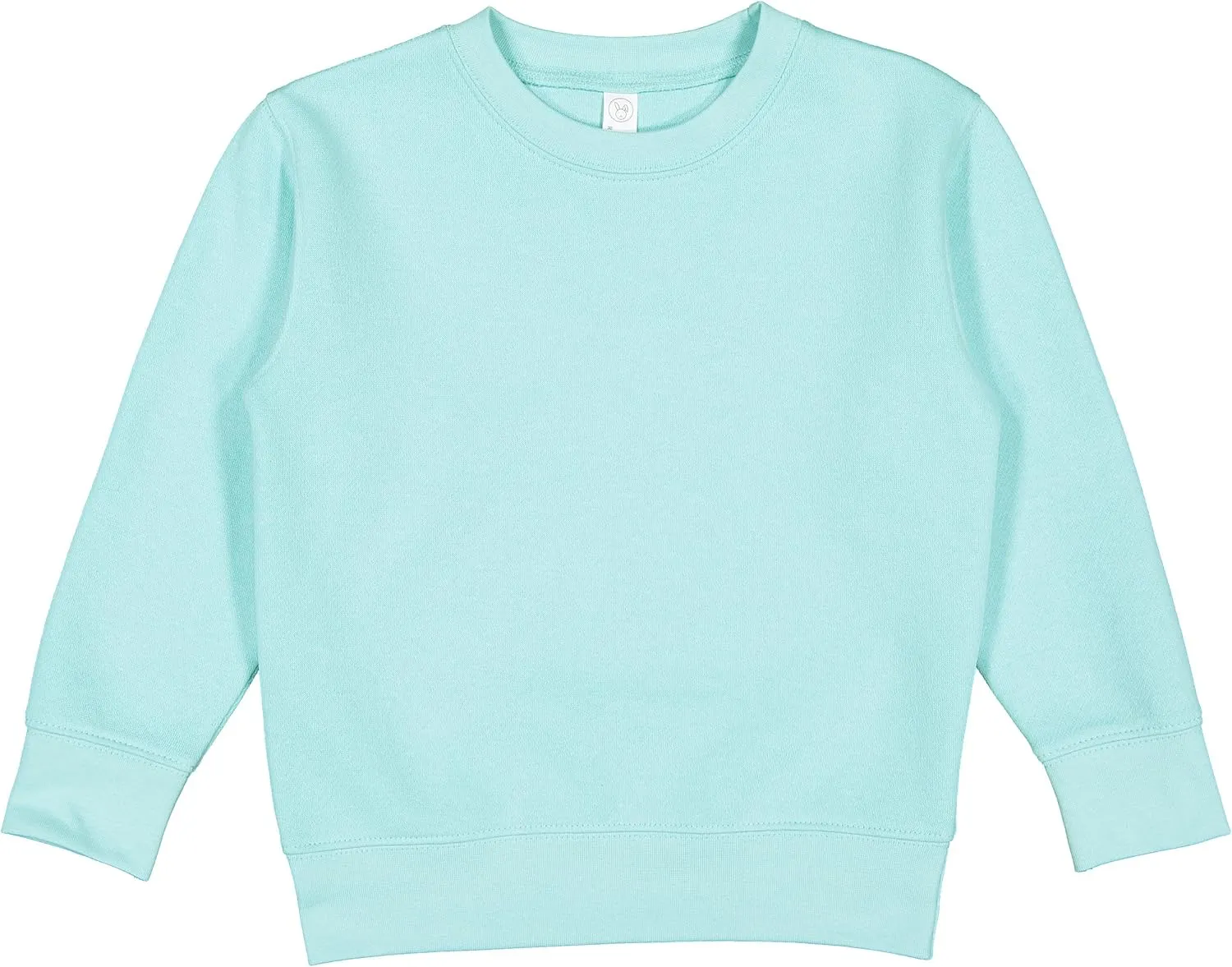 RABBIT SKINS Toddler Sweatshirt  Unisex Crewneck Pullover, Cozy Fleece, Long Sleeve, Soft & Warm, True to Size (Style 3317)