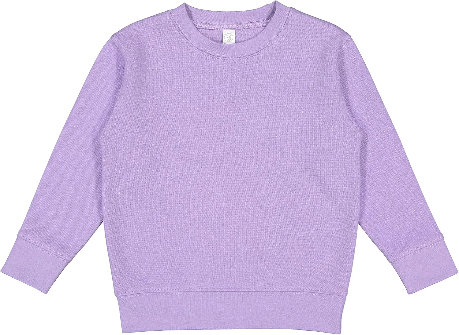 RABBIT SKINS Toddler Sweatshirt  Unisex Crewneck Pullover, Cozy Fleece, Long Sleeve, Soft & Warm, True to Size (Style 3317)
