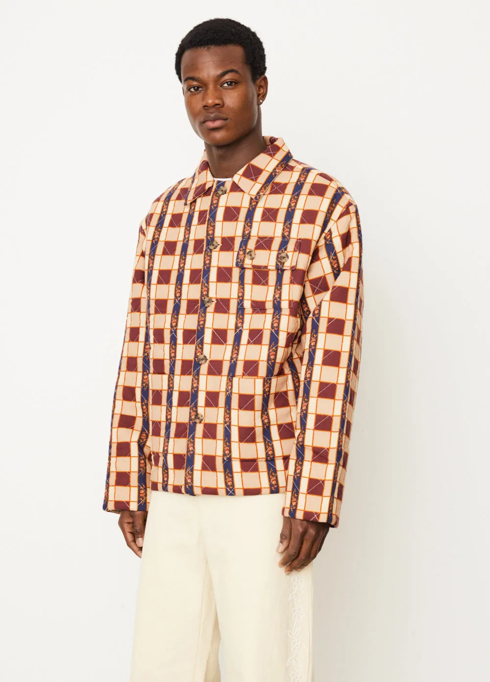 Reversible Bouquet Cloth Quilt Jacket