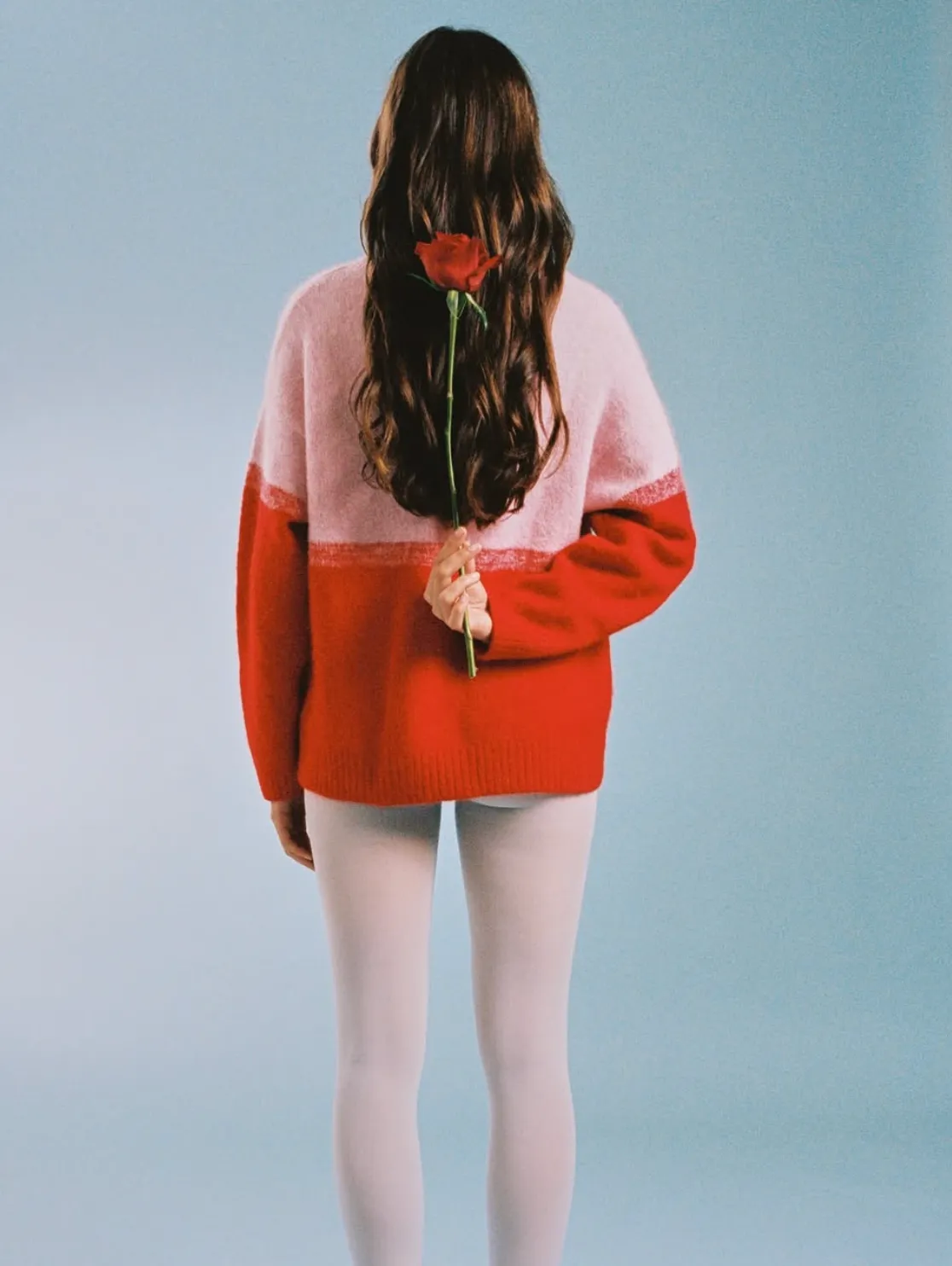 Roame Reggie Sweater in RED & PINK
