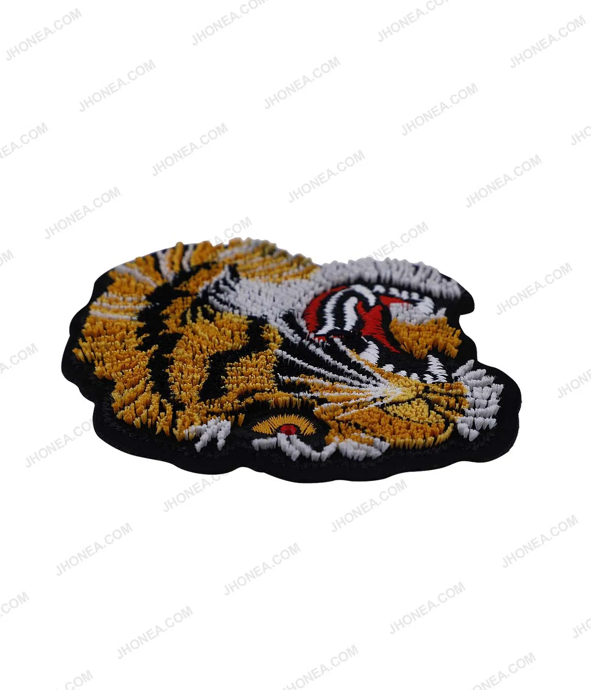 Roaring Tiger Face Applique Texture Patch for Suits