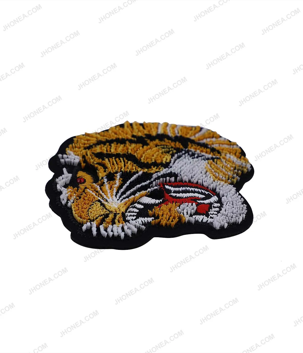 Roaring Tiger Face Applique Texture Patch for Suits