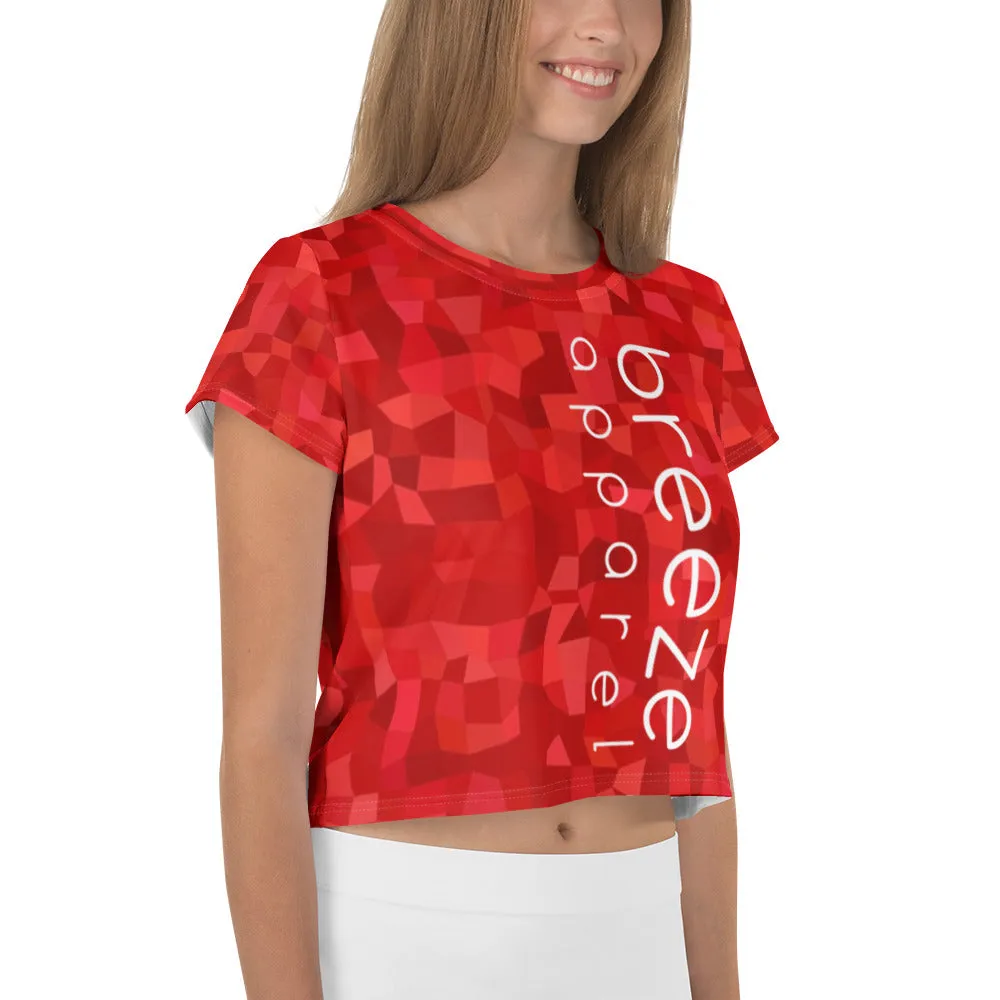 'ROJO' all-over crop top