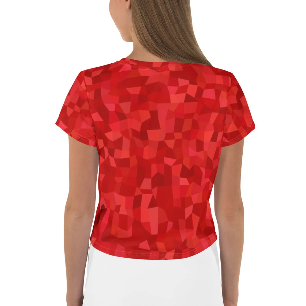 'ROJO' all-over crop top