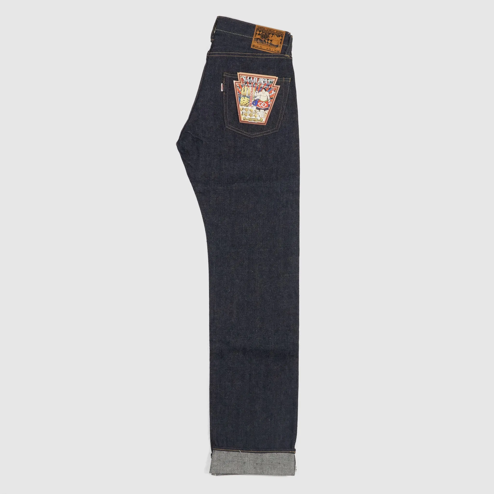 Samurai Jeans 15oz Komusubi Hidden Logo Denim Jeans