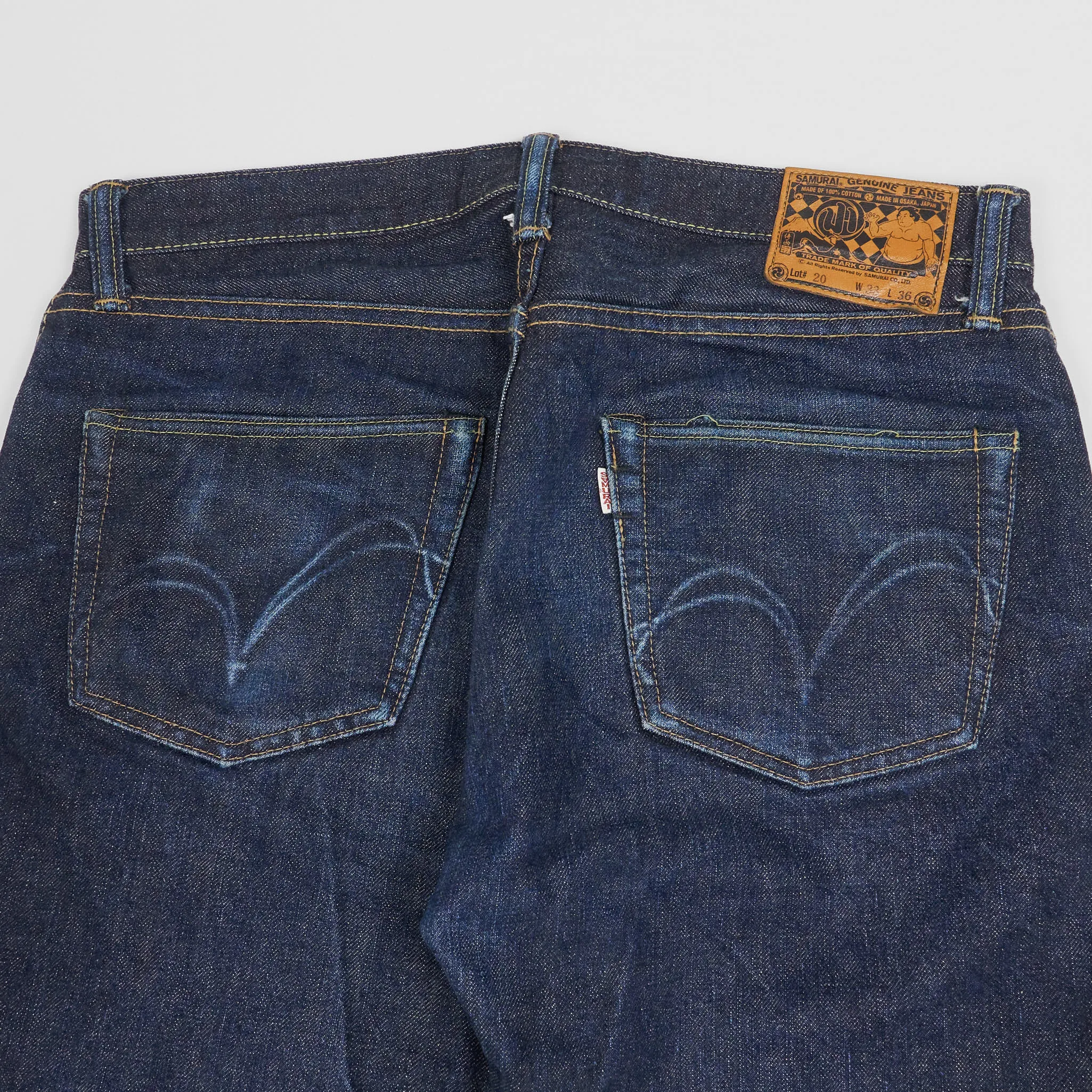 Samurai Jeans 15oz Komusubi Hidden Logo Denim Jeans