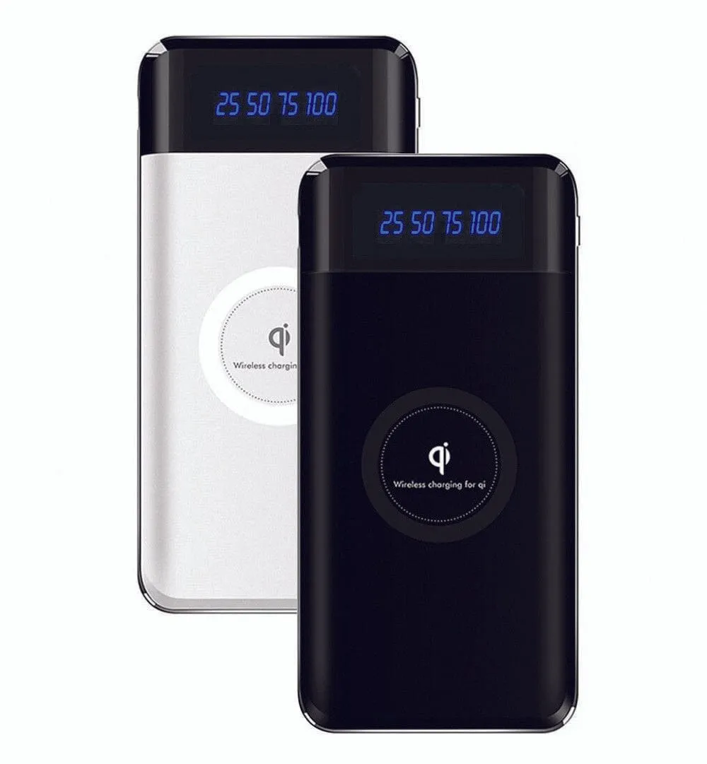 SMAXPro™ Portable Solar Power Bank: 20,000mAH, QI Wireless, 3 USB, Cell Phone Charger