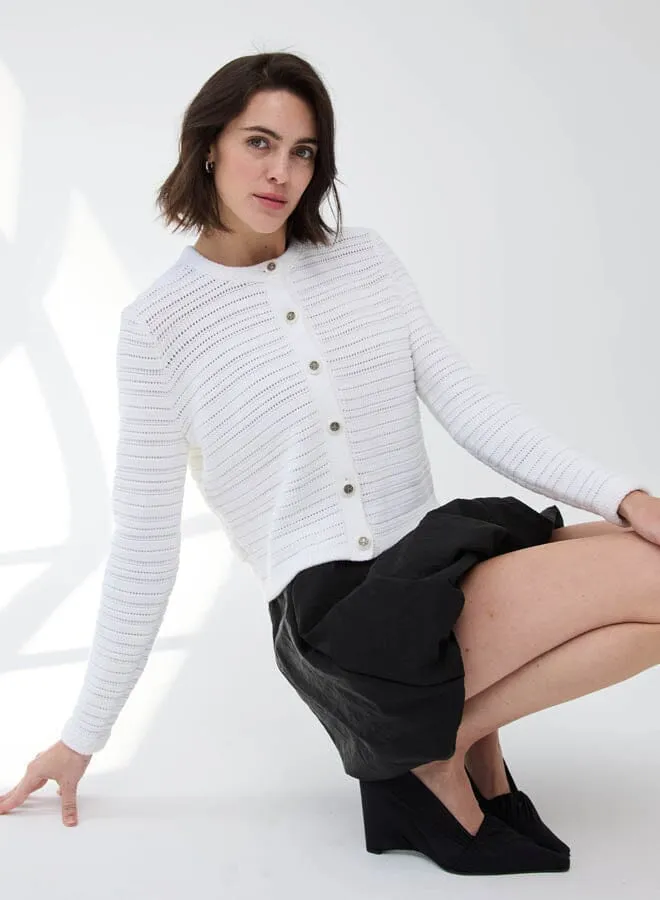 Solid Texture Stripe Jacket