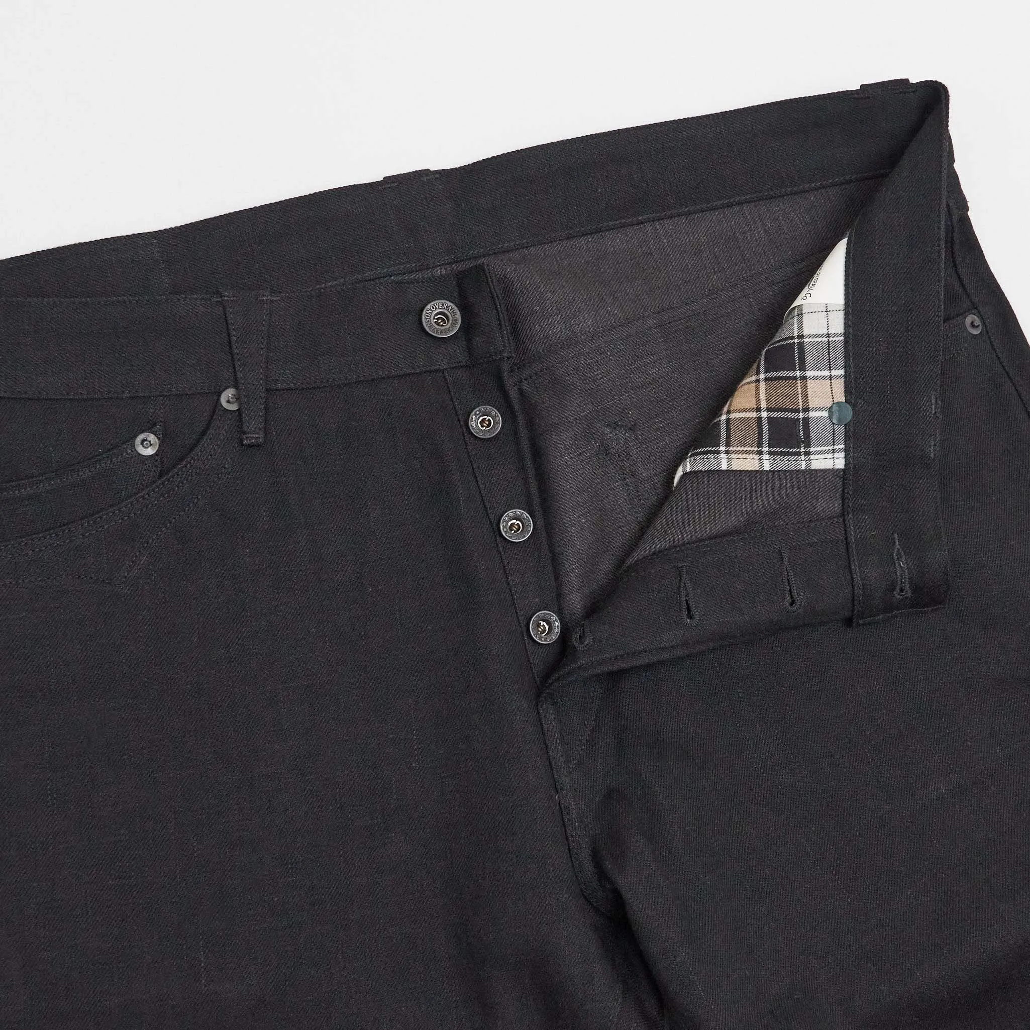 Stevenson Overall CO. Black Denim Western Denim Jeans