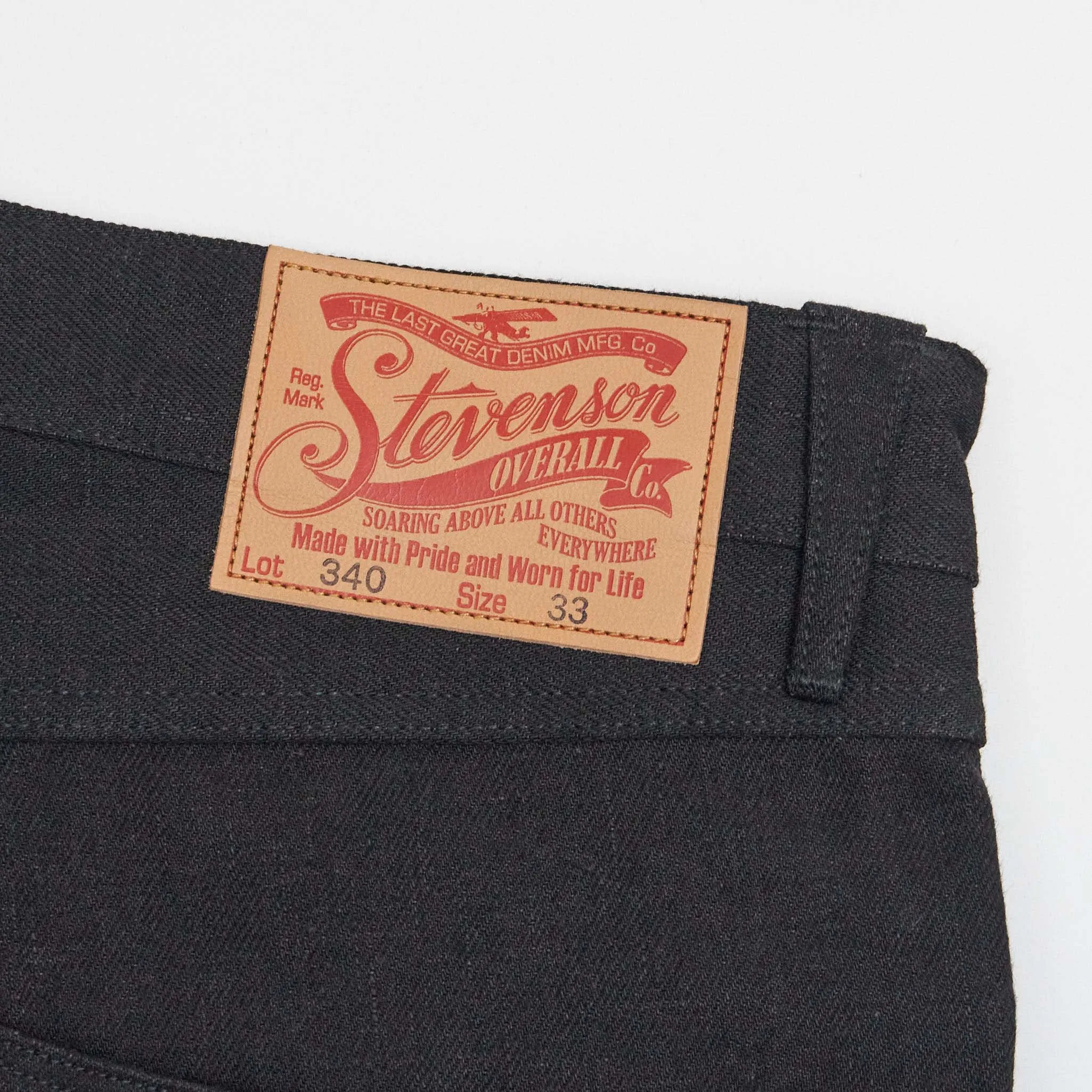 Stevenson Overall CO. Black Denim Western Denim Jeans