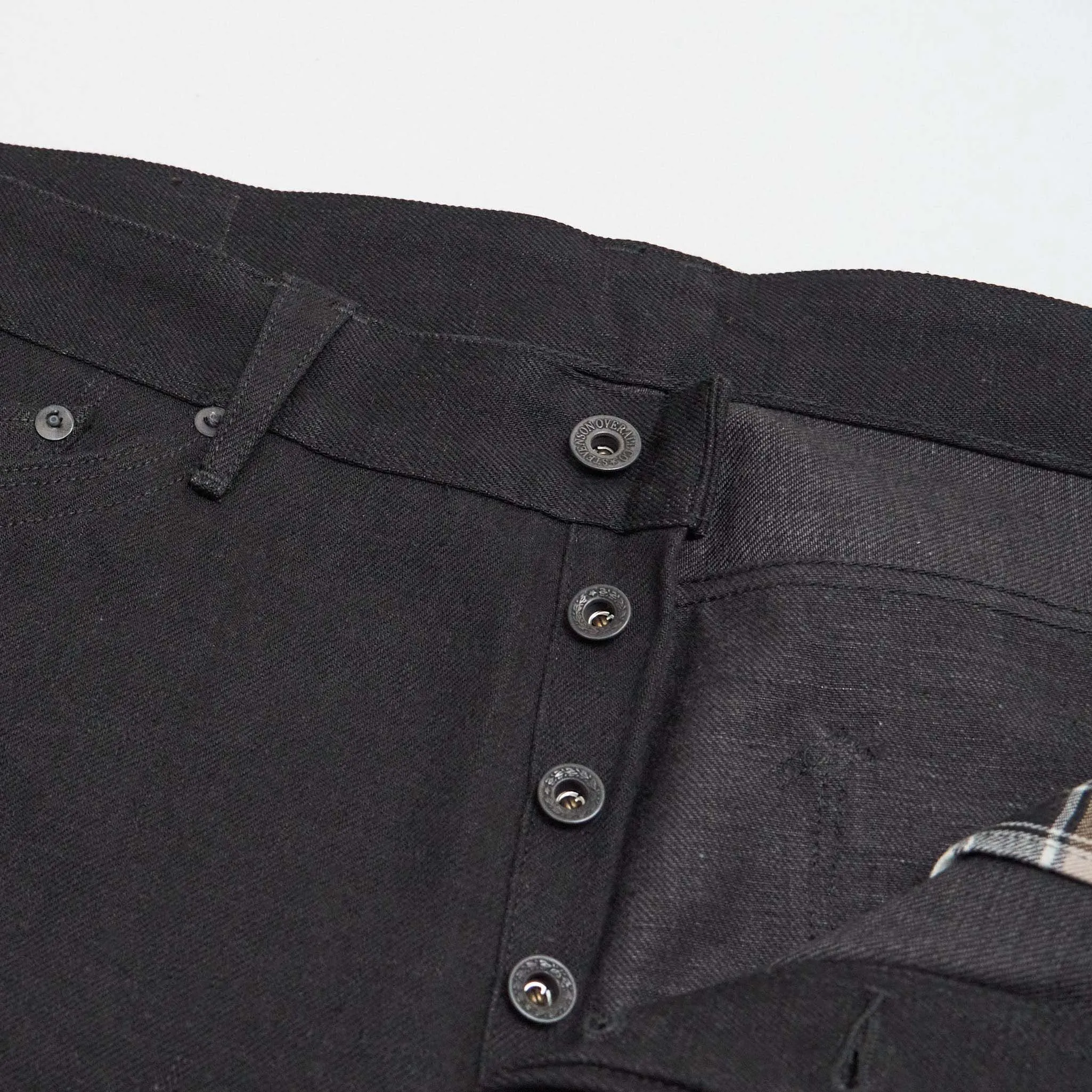 Stevenson Overall CO. Black Denim Western Denim Jeans
