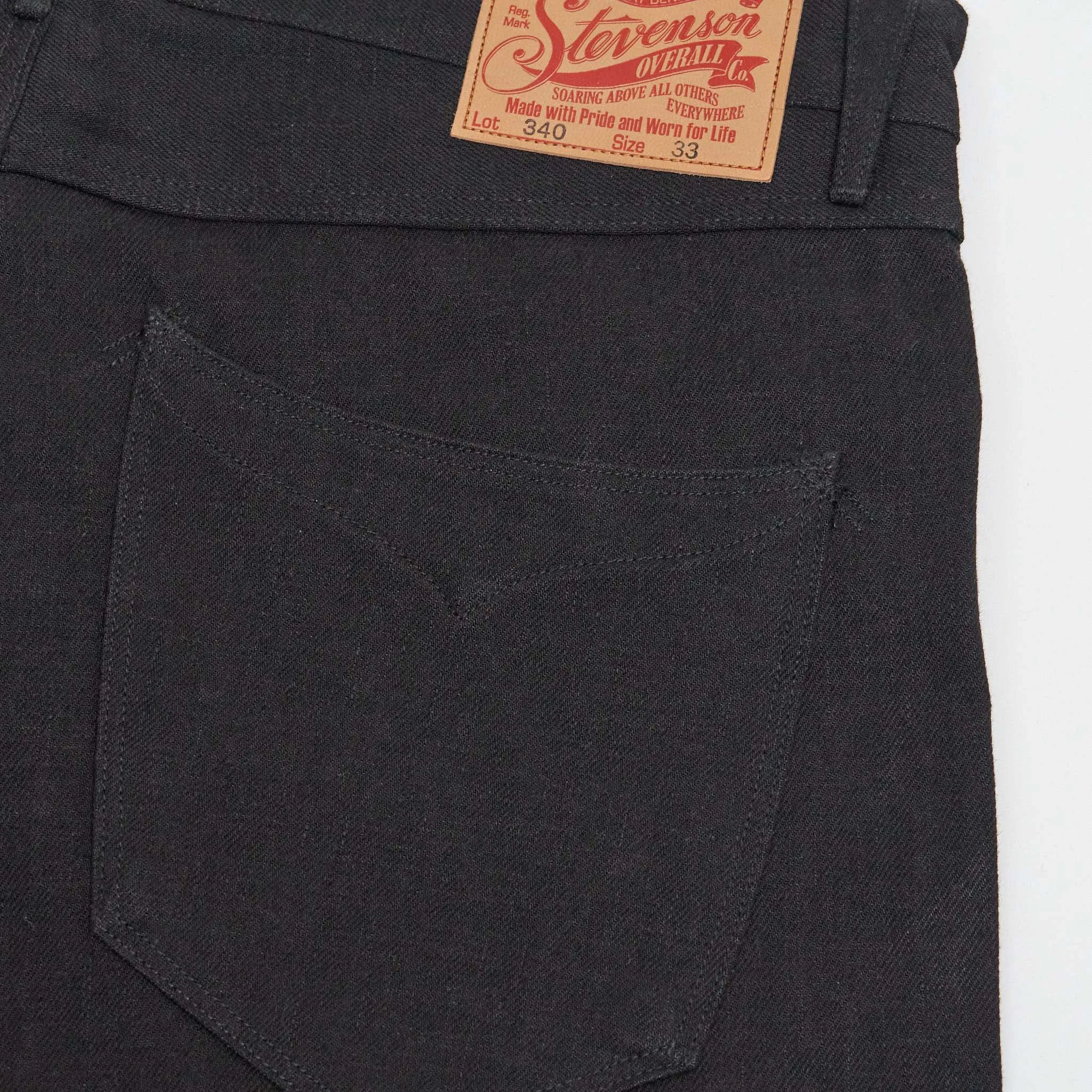 Stevenson Overall CO. Black Denim Western Denim Jeans