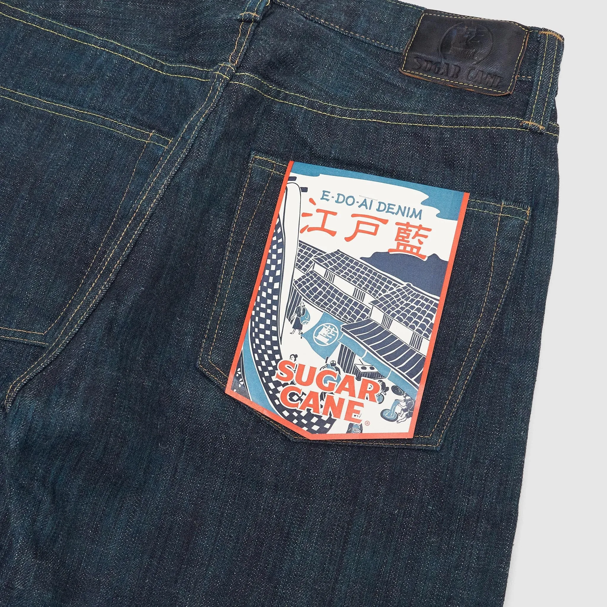 Sugar Cane Edo Ai Denim Natural Indigo Jeans, 55th Anniversary Collection