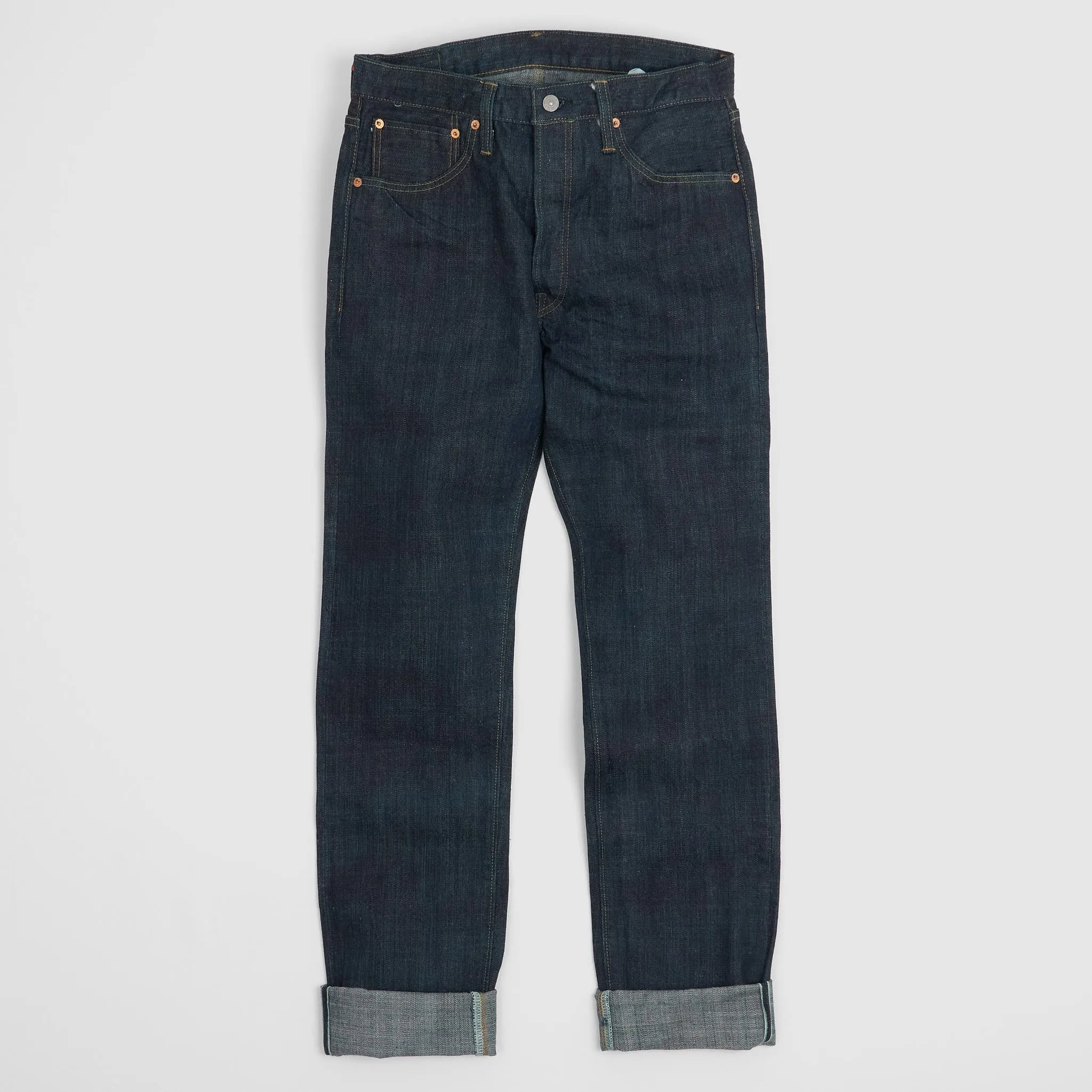 Sugar Cane Edo Ai Denim Natural Indigo Jeans, 55th Anniversary Collection