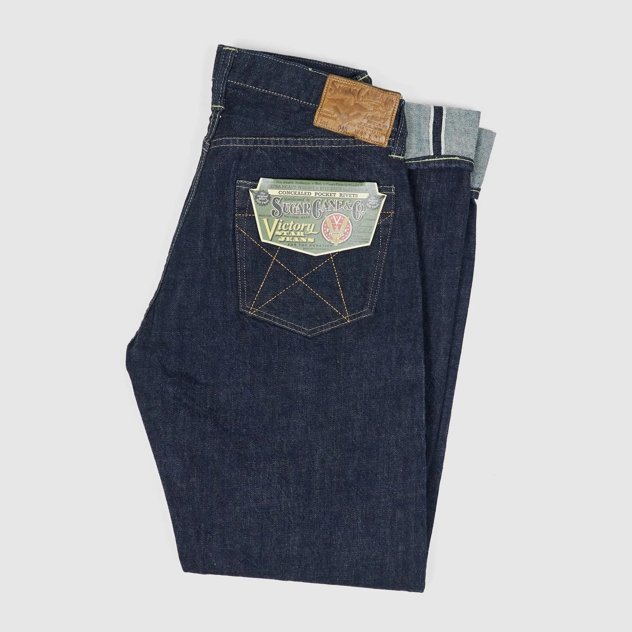 Sugar Cane WW2 Victory Star Selvage Denim Jeans