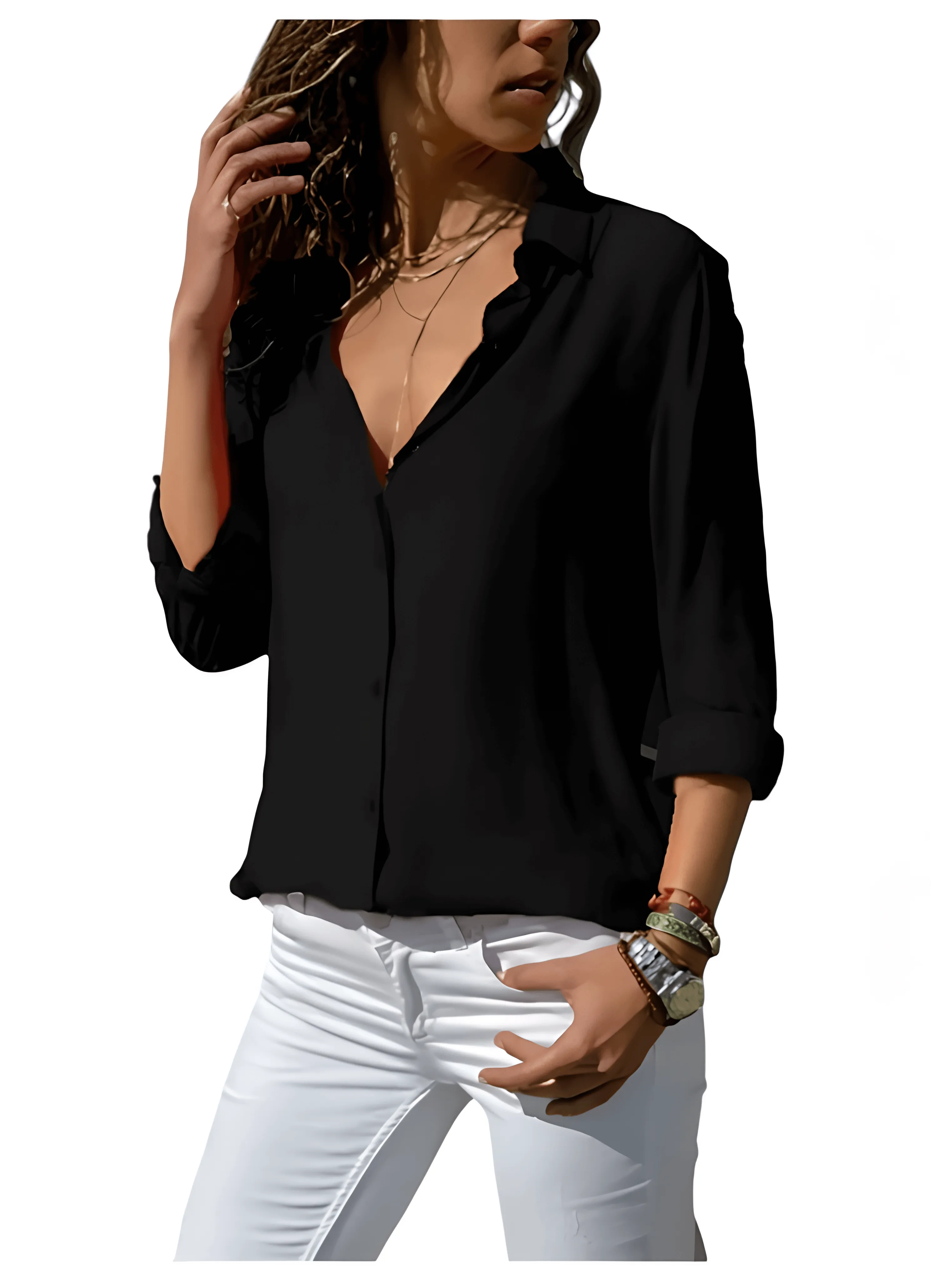 Summer Chic Chiffon Blouse