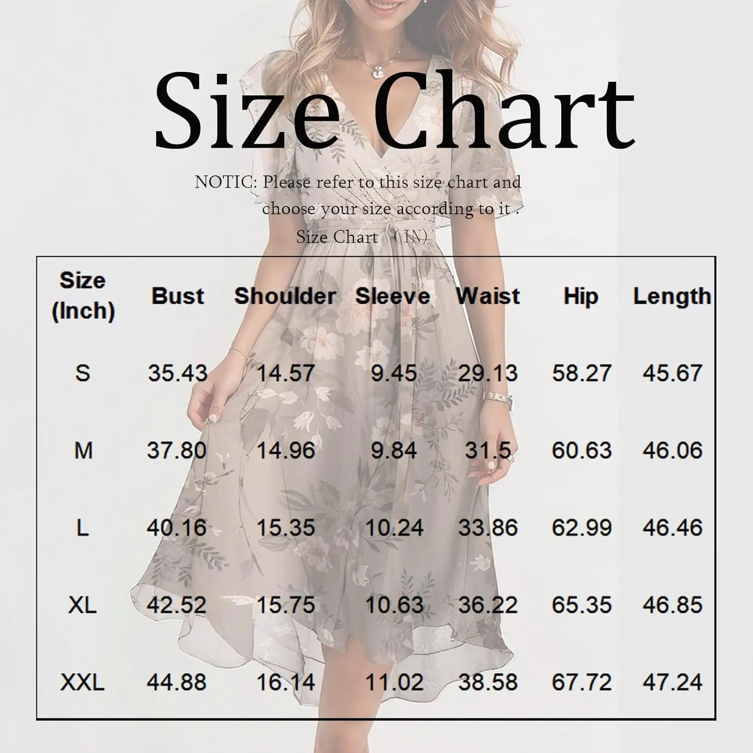 Summer Chiffon Dresses for Women Formal Elegant V Neck Wrap Floral Midi Dress Flowy Belted Short Sleeve Prom Dresses