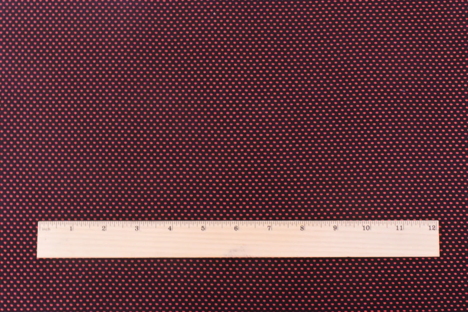 Sunset Orange-Black Mesh Stretch Double Knit Fabric