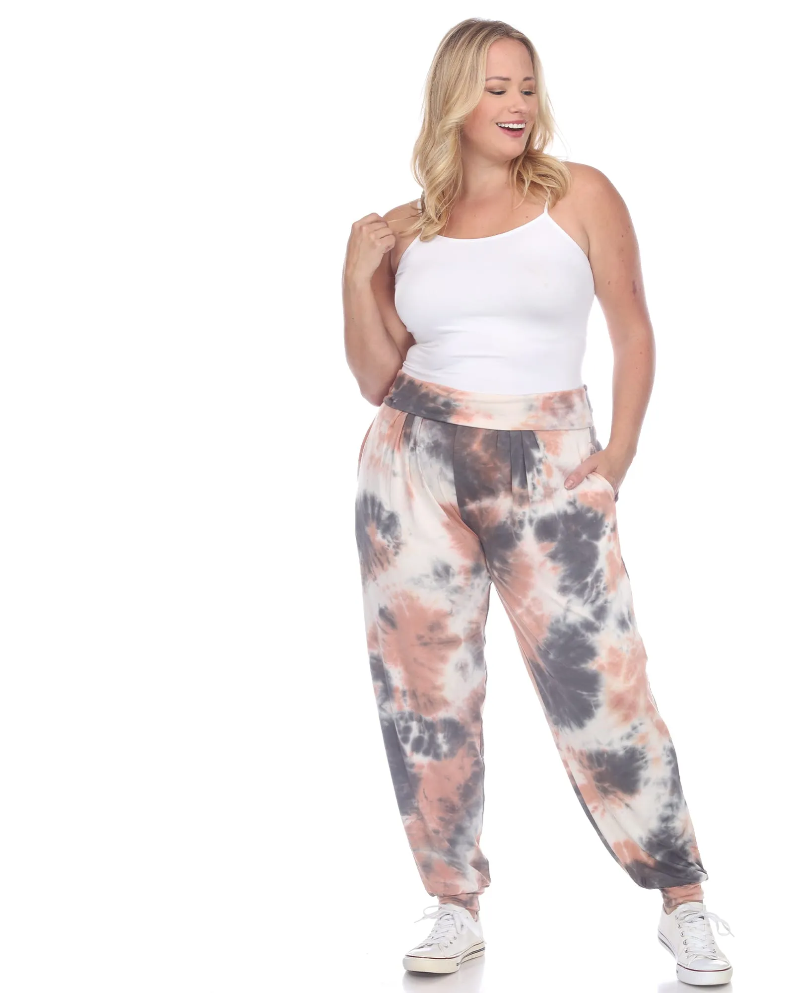 Tie Dye Harem Pants | Pink