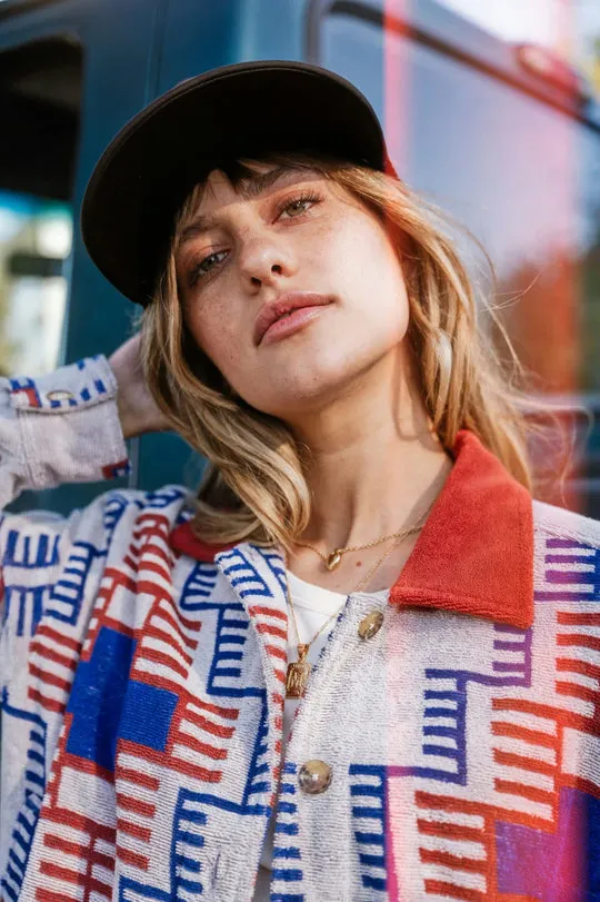 Trail Terry Cloth Trucker Jacket - Electric Indigo
