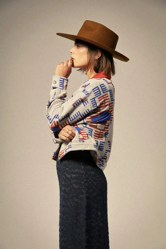 Trail Terry Cloth Trucker Jacket - Electric Indigo