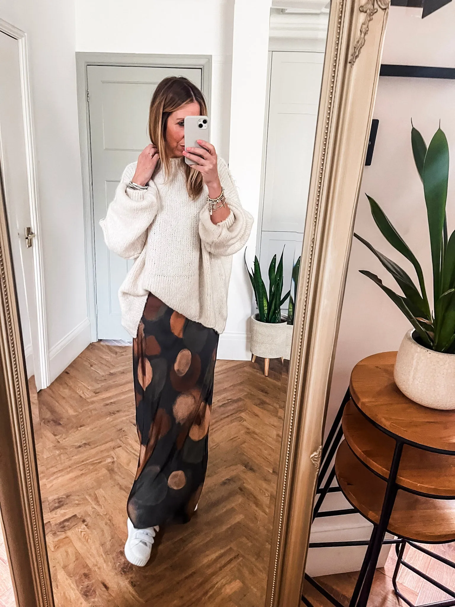 Turtle Neck Balloon Sleeve Jumper