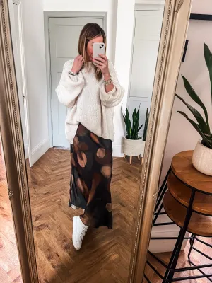 Turtle Neck Balloon Sleeve Jumper