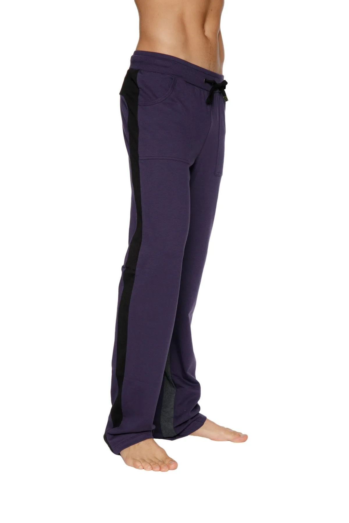Ultra Flex Yoga Track & Yoga Sweat Pant (Eggplant w/Black & Charcoal)