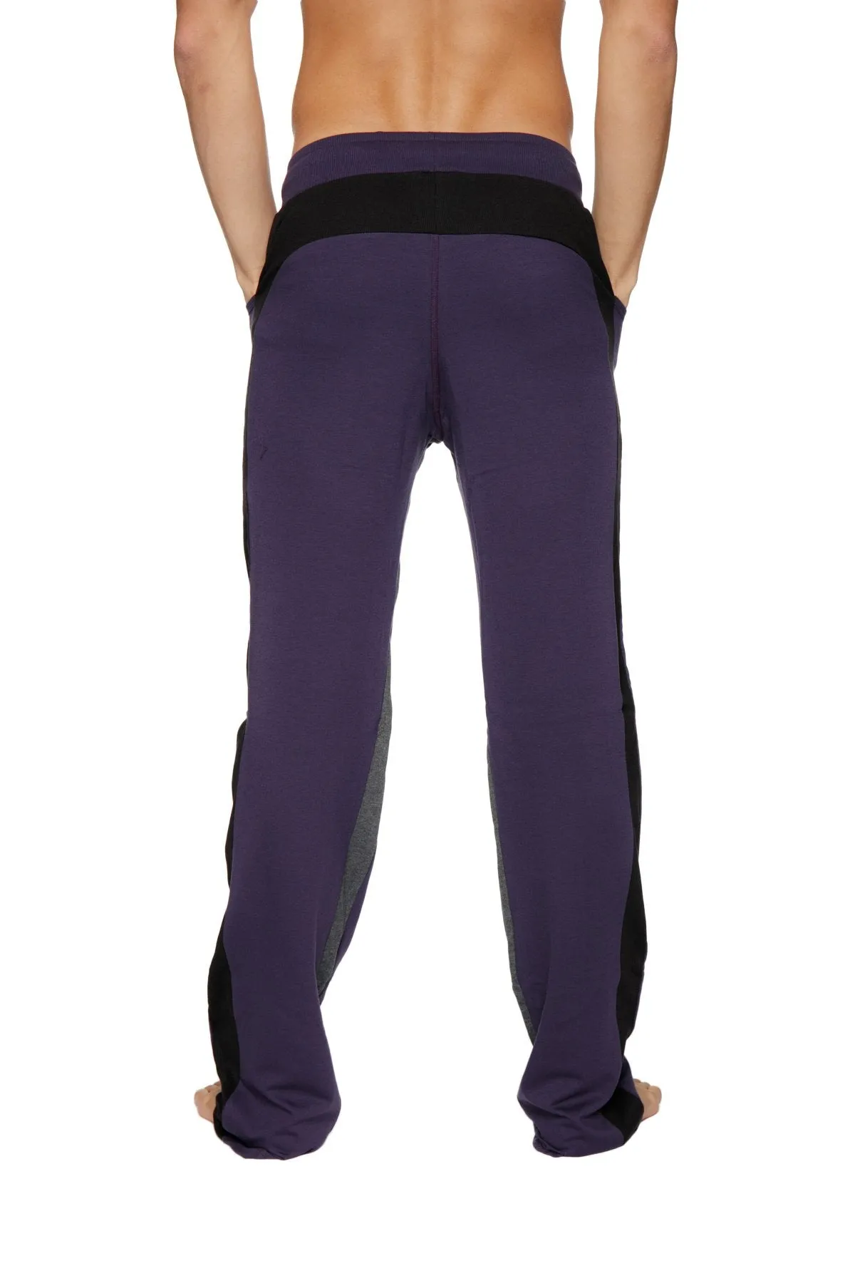 Ultra Flex Yoga Track & Yoga Sweat Pant (Eggplant w/Black & Charcoal)