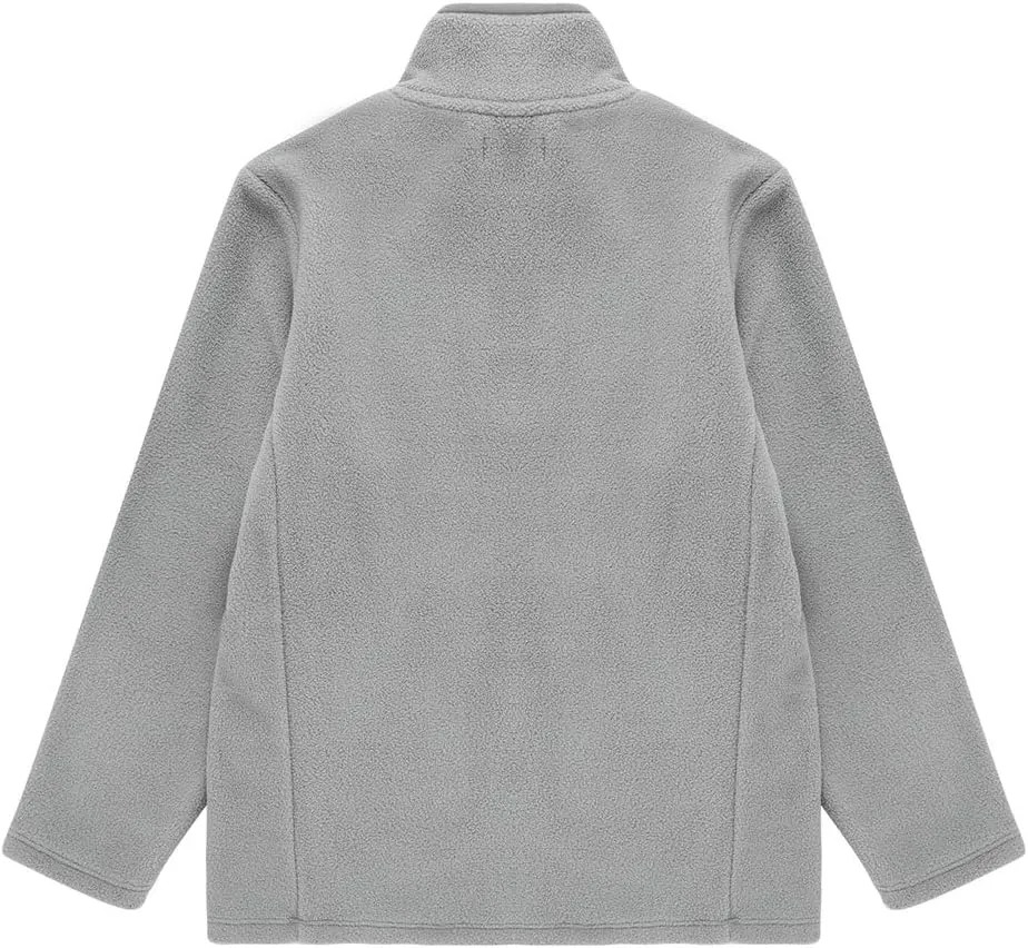 UNACOO Kids Boy's and Girl's Neck-Zip Warm and Cozy Polar Fleece Jacket with Hight Collar (Age 3-12 Years)