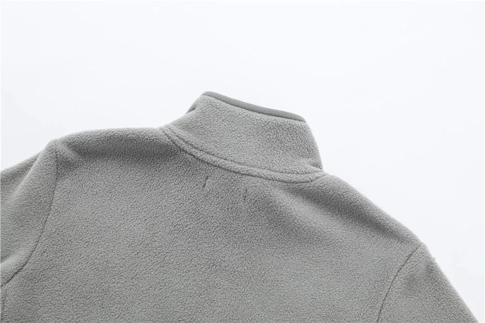 UNACOO Kids Boy's and Girl's Neck-Zip Warm and Cozy Polar Fleece Jacket with Hight Collar (Age 3-12 Years)