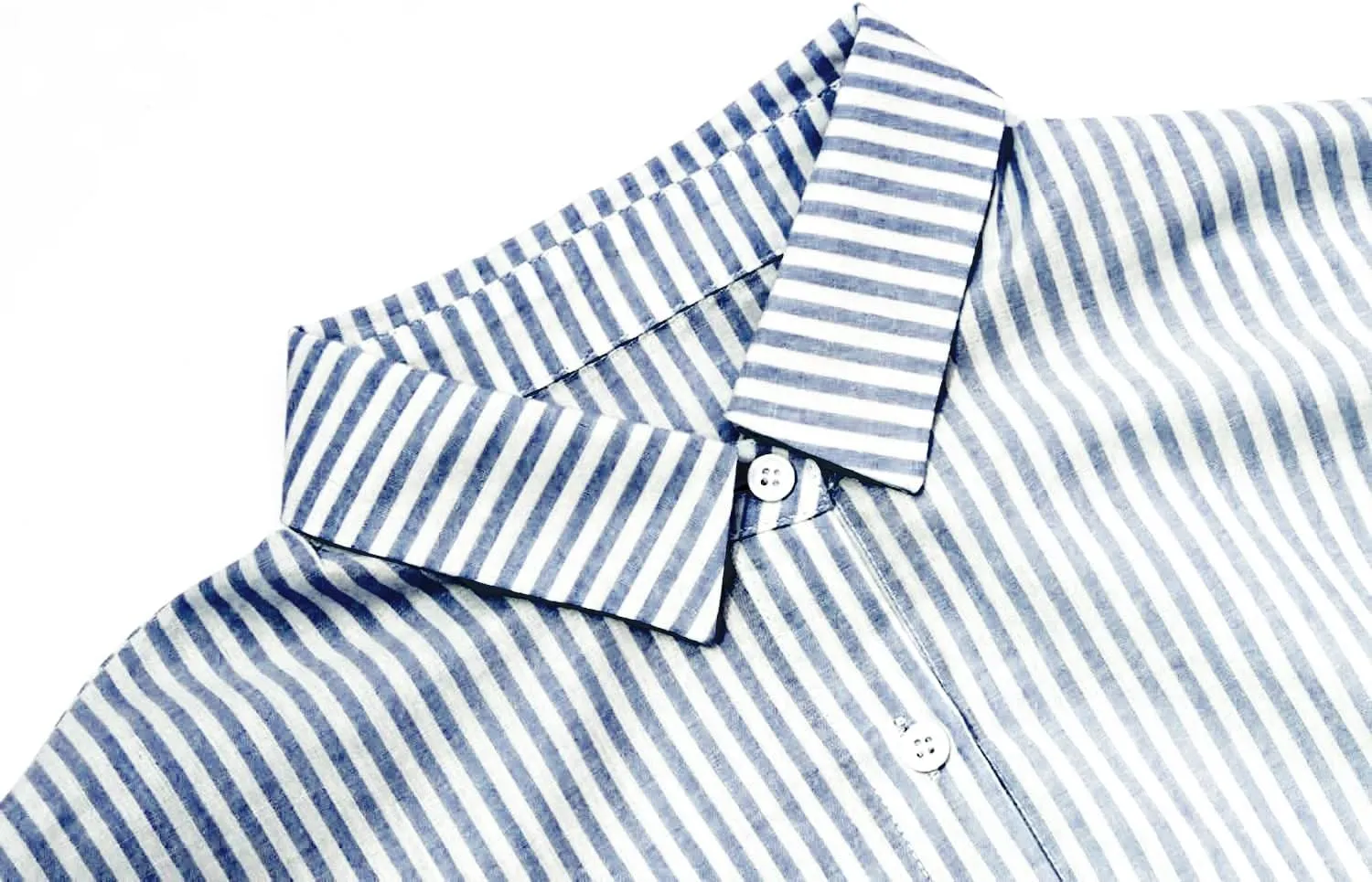 utcoco Womens Striped Long Sleeve Dress Casual Loose Button Down Cotton Maxi Shirt Dress