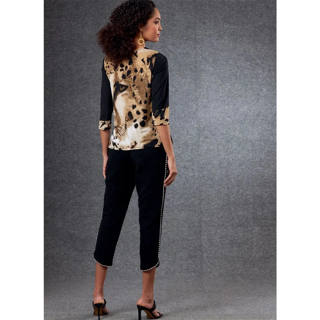 Vogue Pattern V1805 Misses' Tops & Pants