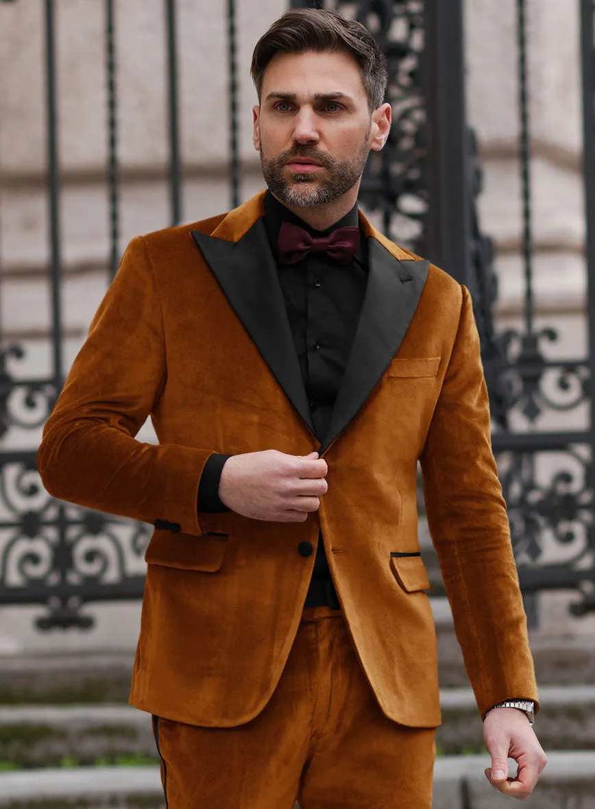 Windsor Tan Velvet Tuxedo Jacket