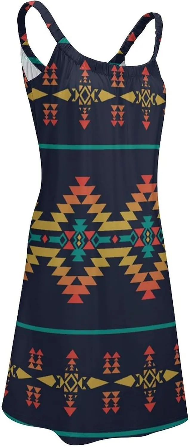 Women Summer Casual Swing T-Shirt Dresses Beach Cover Up Loose Dress Sling Dress