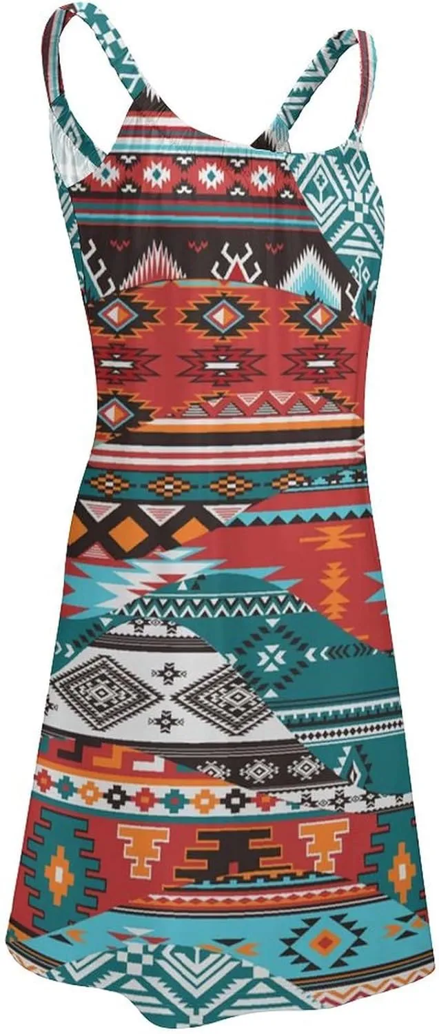 Women Summer Casual Swing T-Shirt Dresses Beach Cover Up Loose Dress Sling Dress