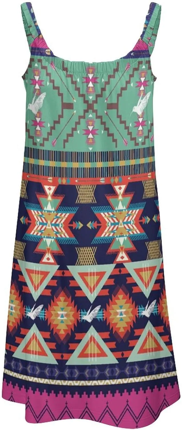 Women Summer Casual Swing T-Shirt Dresses Beach Cover Up Loose Dress Sling Dress