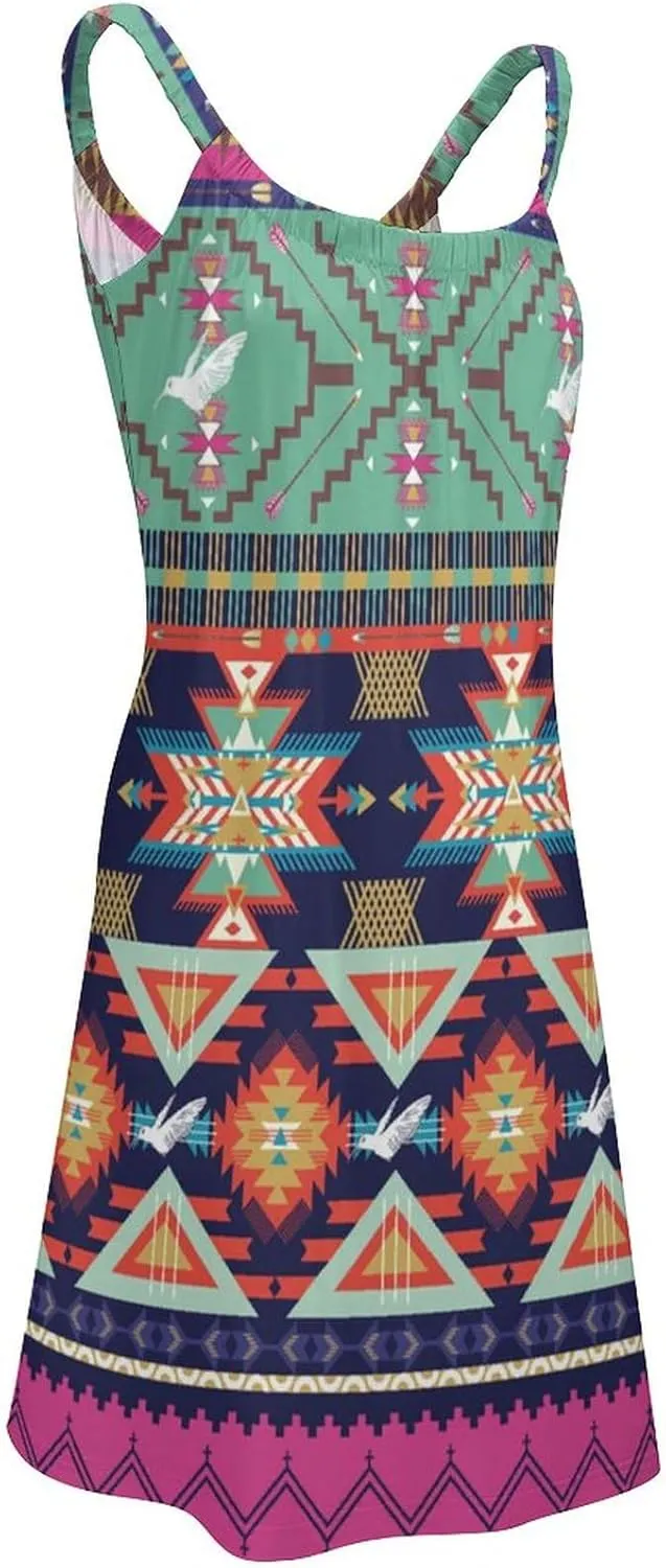 Women Summer Casual Swing T-Shirt Dresses Beach Cover Up Loose Dress Sling Dress
