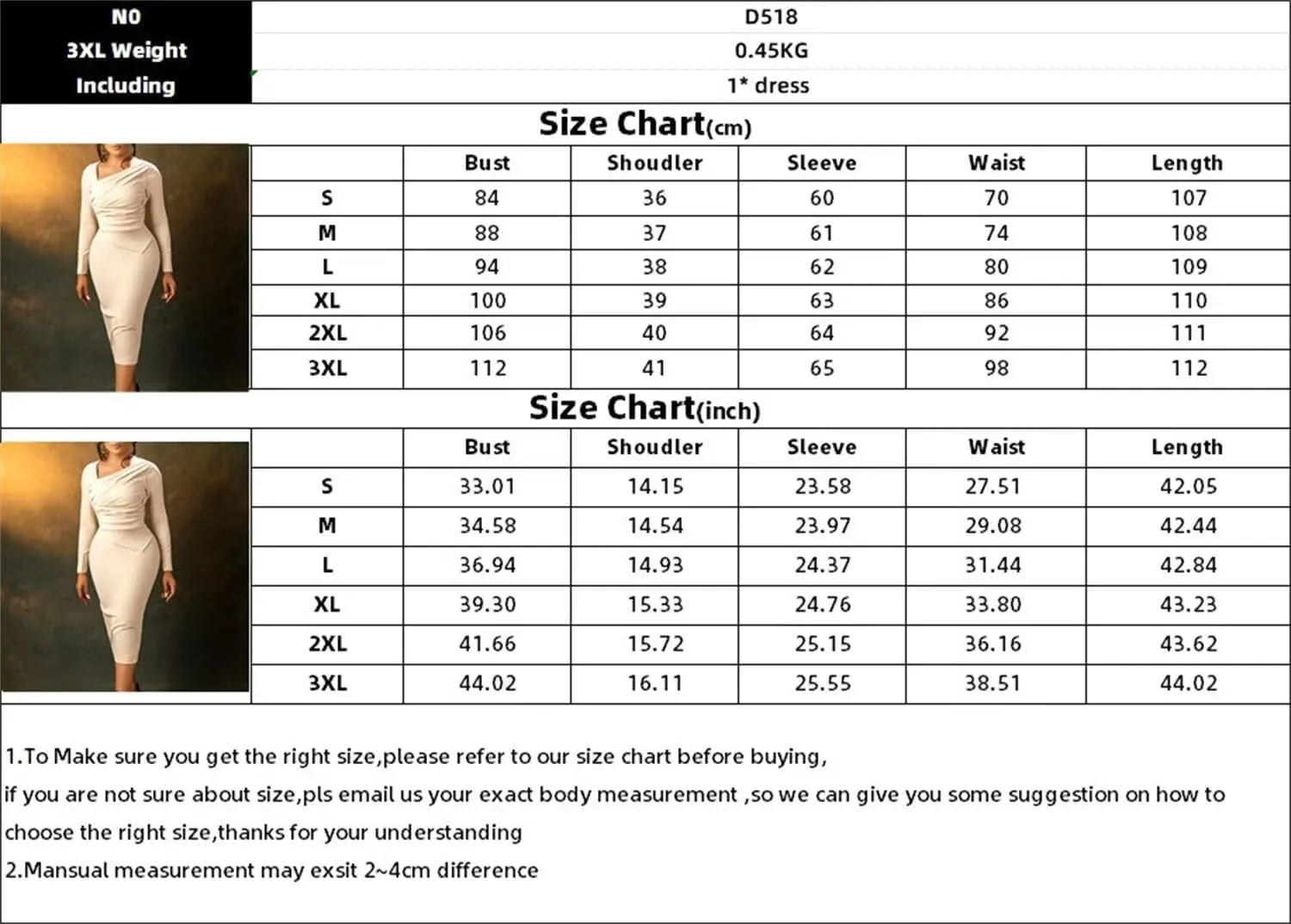 Women's Bodycon Pencil Dress for Cocktail Party Long Sleeve Elegant Midi Dresses Fitted Vintage Church Dresses