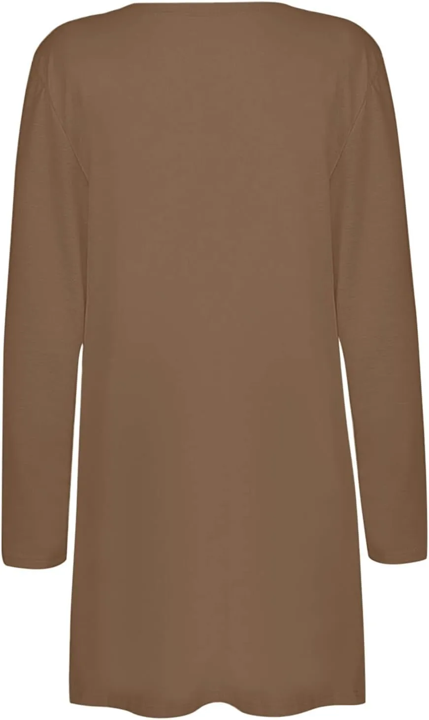 Womens Casual Lightweight Long Sleeve Cardigan Soft Drape Open Front Fall Dusters Sweaters Outwear Coat with Pockets