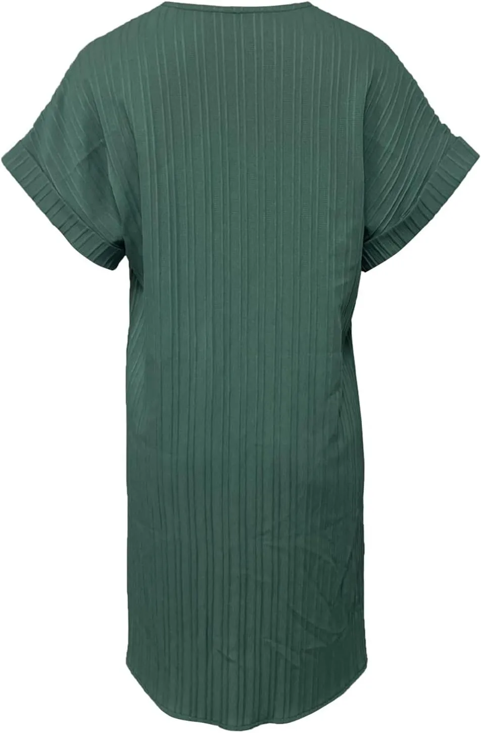 Women's Casual T Shirt Dress Summer V Neck Button Short Sleeve Dresses 2025 Mini Sundresses Linen Dress Women